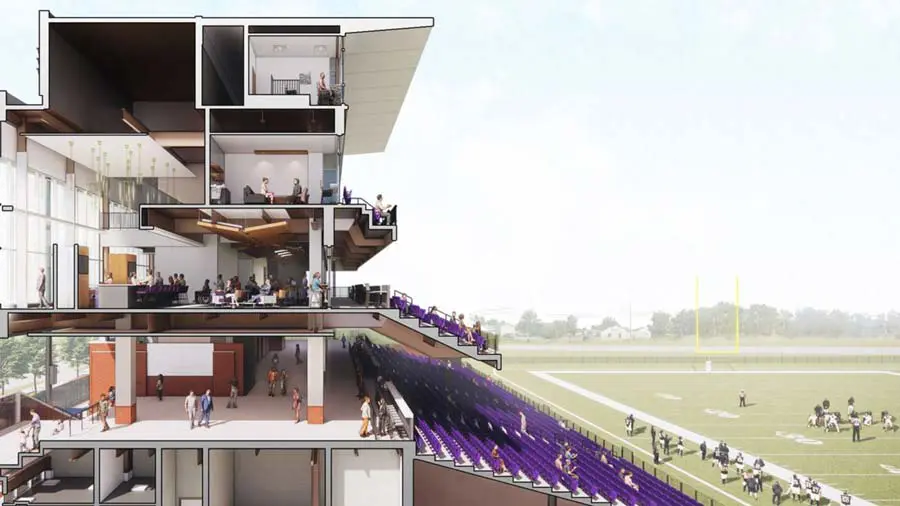 Rendering of stadium