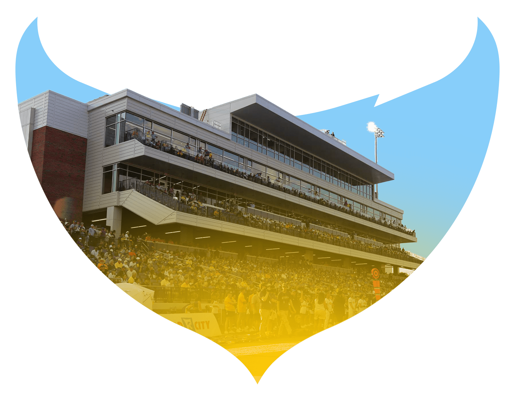 Rendering of bleachers