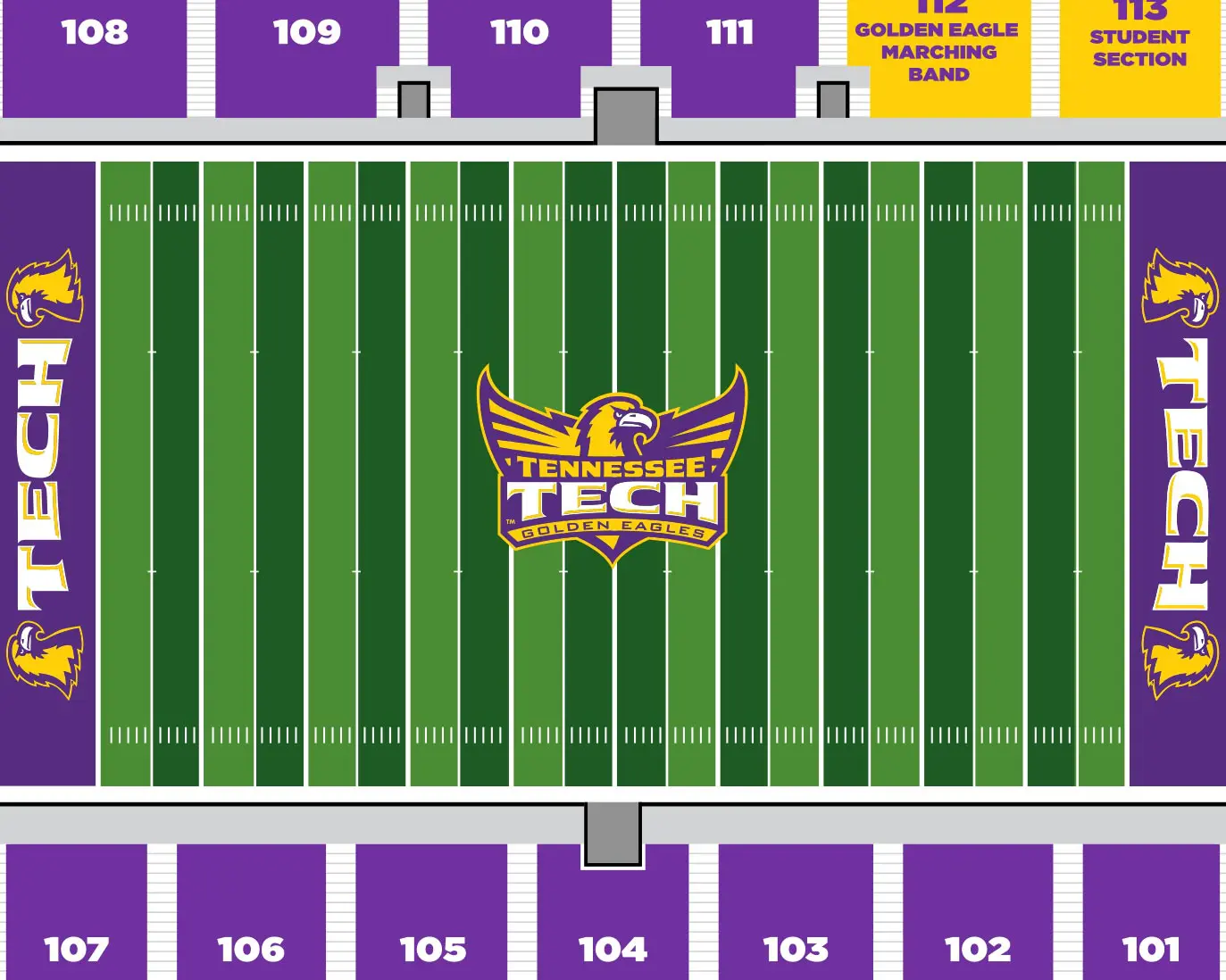 Football seating map